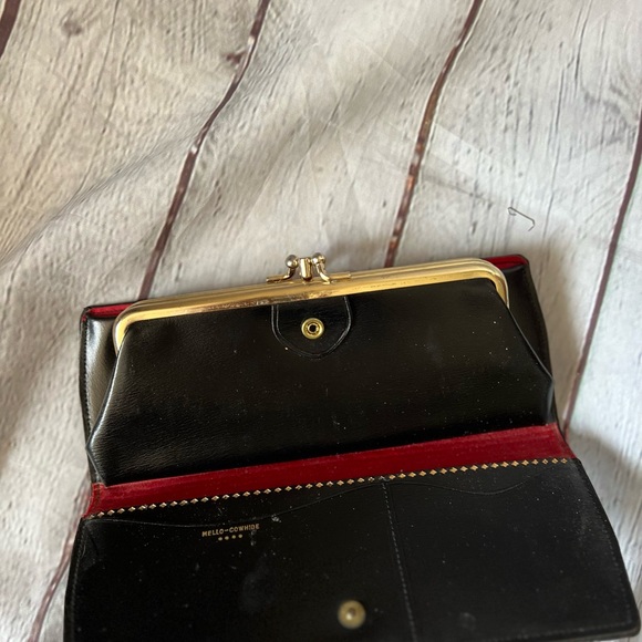 Vintage tapestry clutch purse and wallet